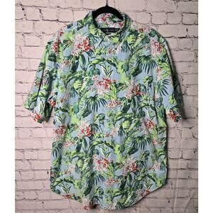 Polo Ralph Lauren Mens XLT Classic Fit Hawaiian Print Camp Shirt Floral Tropical